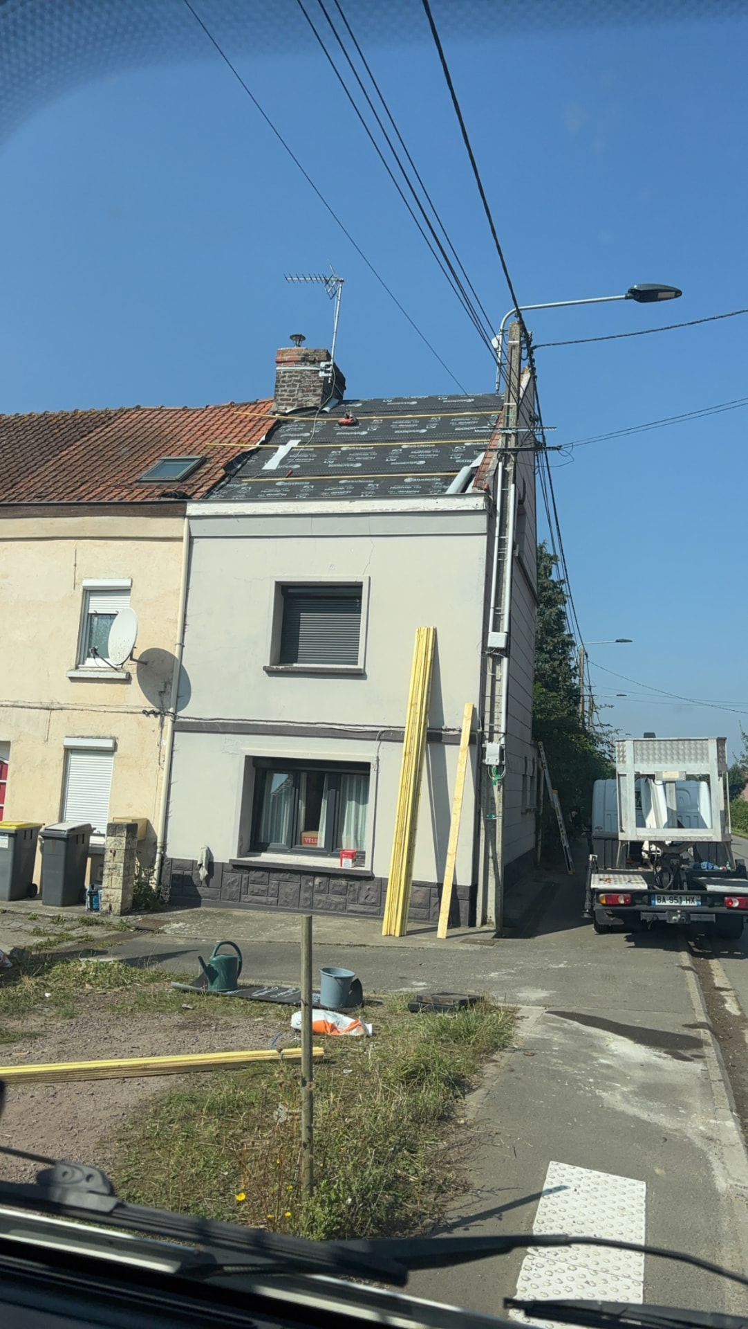 Écran sous-toiture posé sur une maison du Nord